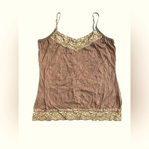 Maurices Lace Trim Crinkle Cami